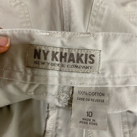 New York & Co NY Khakis Women’s Deep Pocket High Waist Shorts - Picture 6 of 7